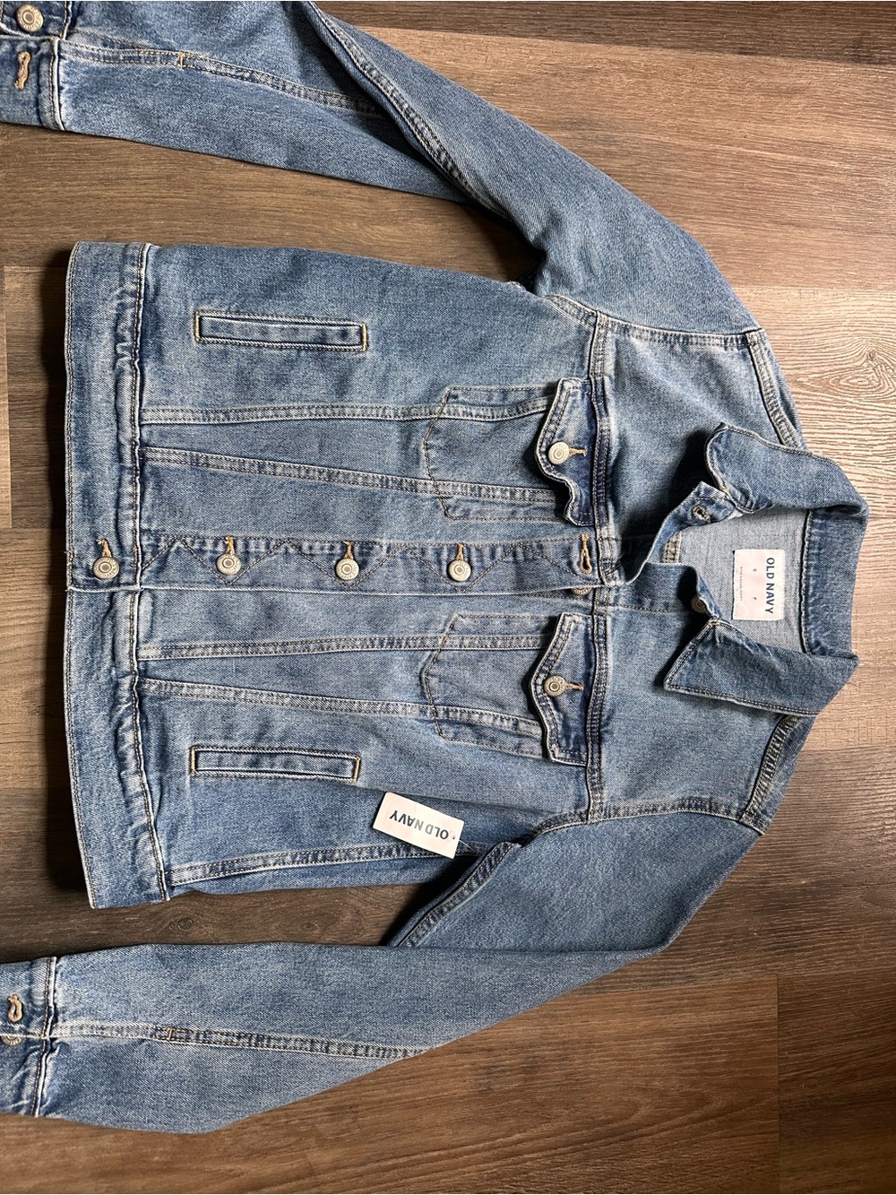 Old Navy Light Blue Denim Jacket with Button Front
